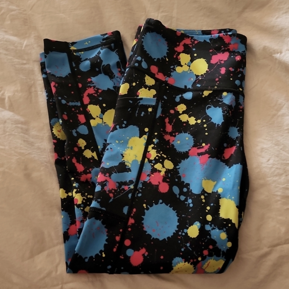 CVG paint splatters capris